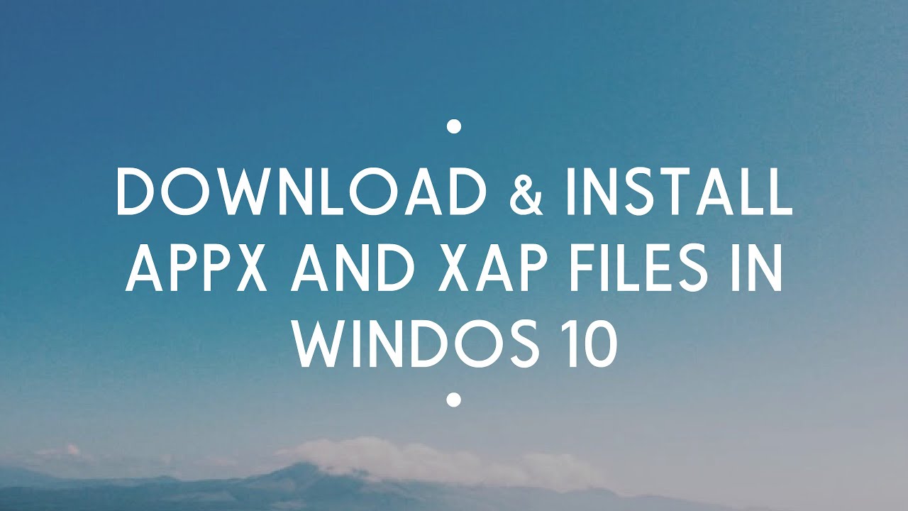 Download Xap Files For Windows Phone 10